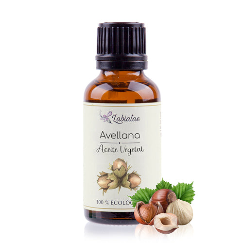 Aceite de Avellana ecológico - hidratación piel seca, nutrición, elasticidad, regula pieles grasas. Ideal para el cabello