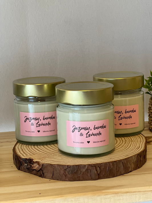 Jazmín, bambú y lavanda