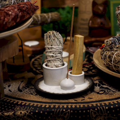 Soporte de cerámica 3 en 1 🌸