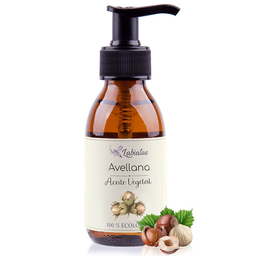 Aceite de Avellana ecológico - hidratación piel seca, nutrición, elasticidad, regula pieles grasas. Ideal para el cabello