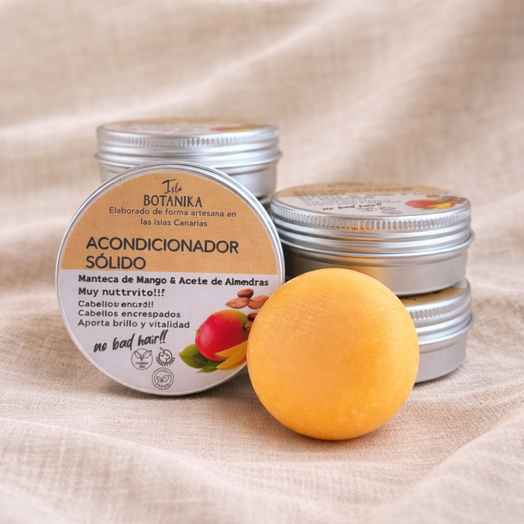 🌿Acondicionador sólido - Mango y Almendras 🥭 - Cabellos dañados