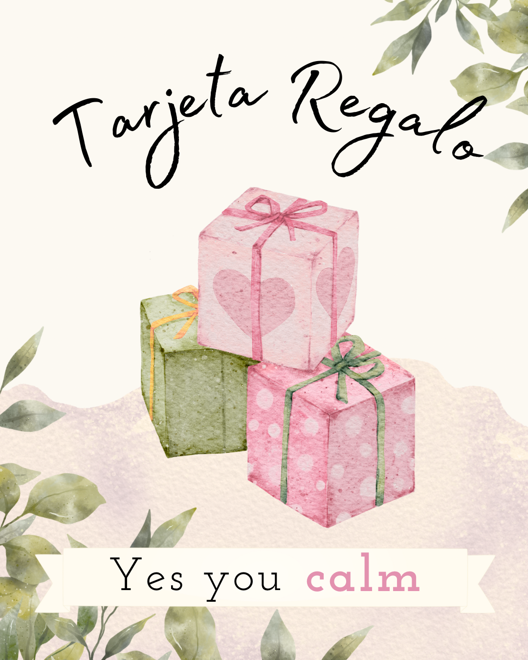 Tarjeta de regalo Yes You Calm