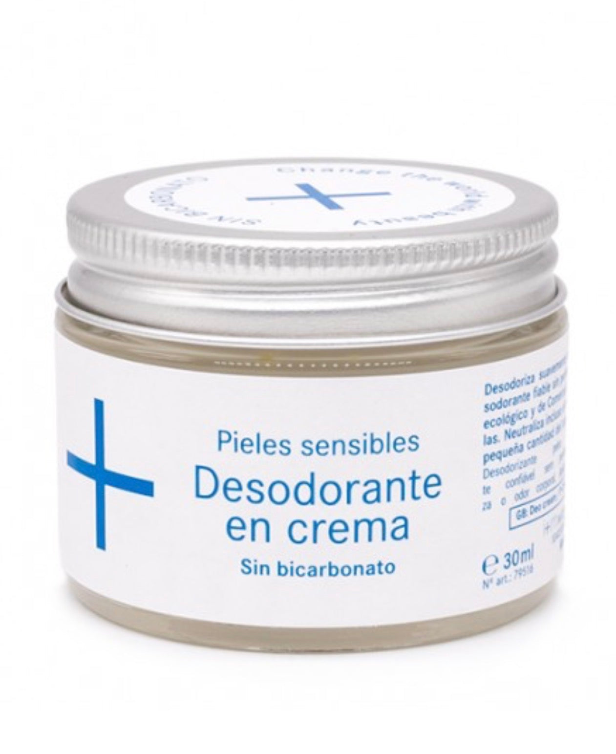 Desodorante extra sensible - sin bicarbonato y sin fragancia