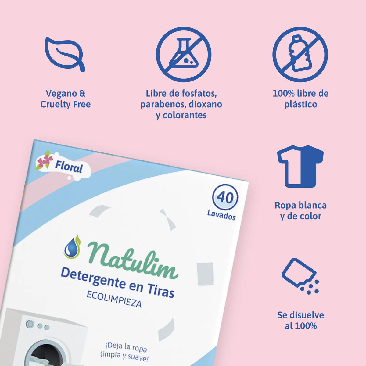 Detergente en tiras ecológico