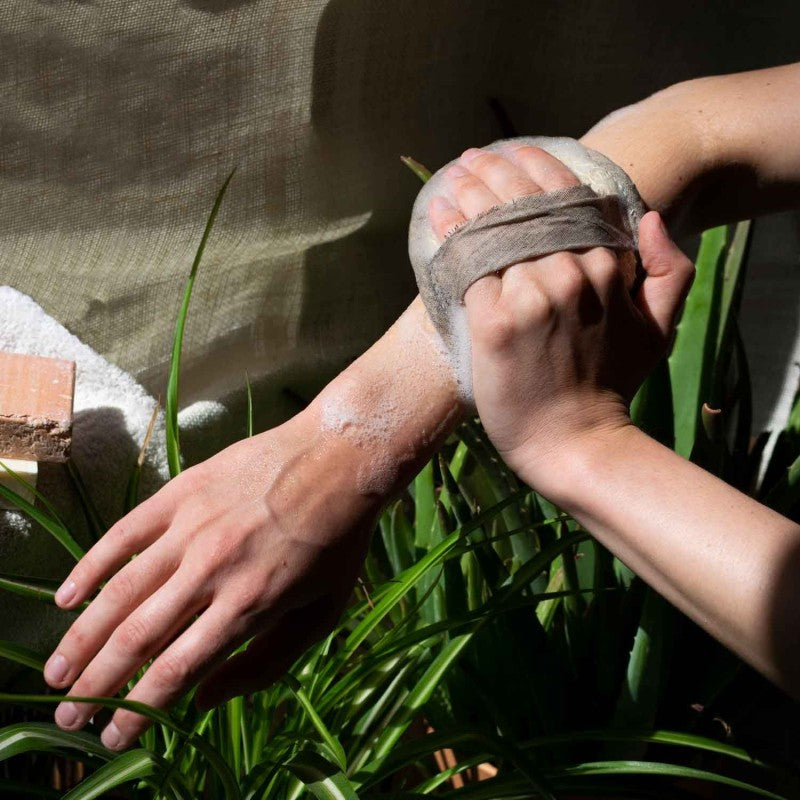 Manopla baño de Luffa ecológica