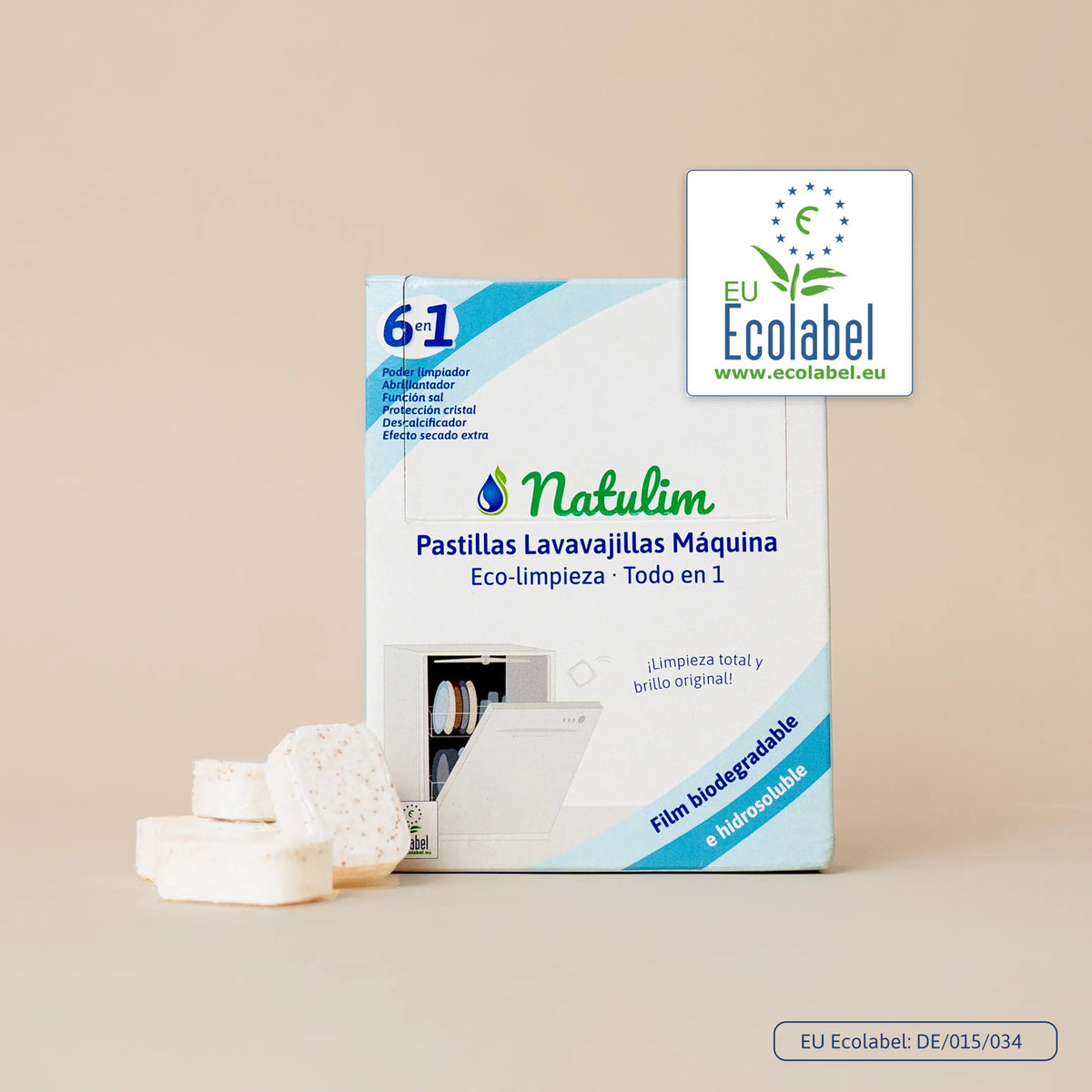 Eco Pastillas Lavavajillas 6 en 1 - 60 Lavados